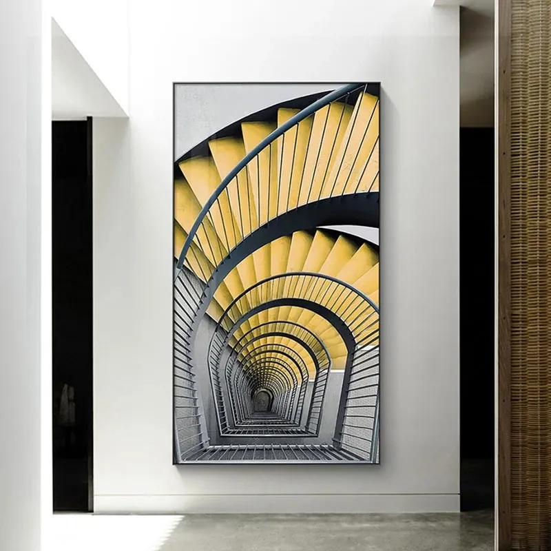 Architectural Wall Art Poster In Bright Canvas