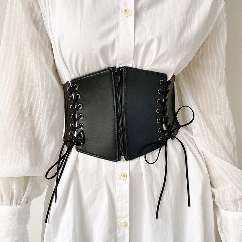 Extra Wide Girdle Ladies Lace Up Fashion