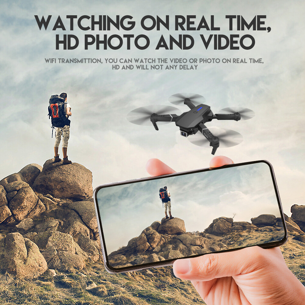 3 Batteries Pro Drone 4K Selfie Camera Wifi Fpv Foldable Rc Quadcopter — image 5