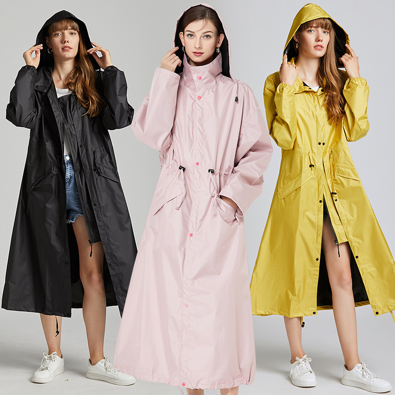 Title 4, Rainproof Long Plus-sized Waterproof Raincoat