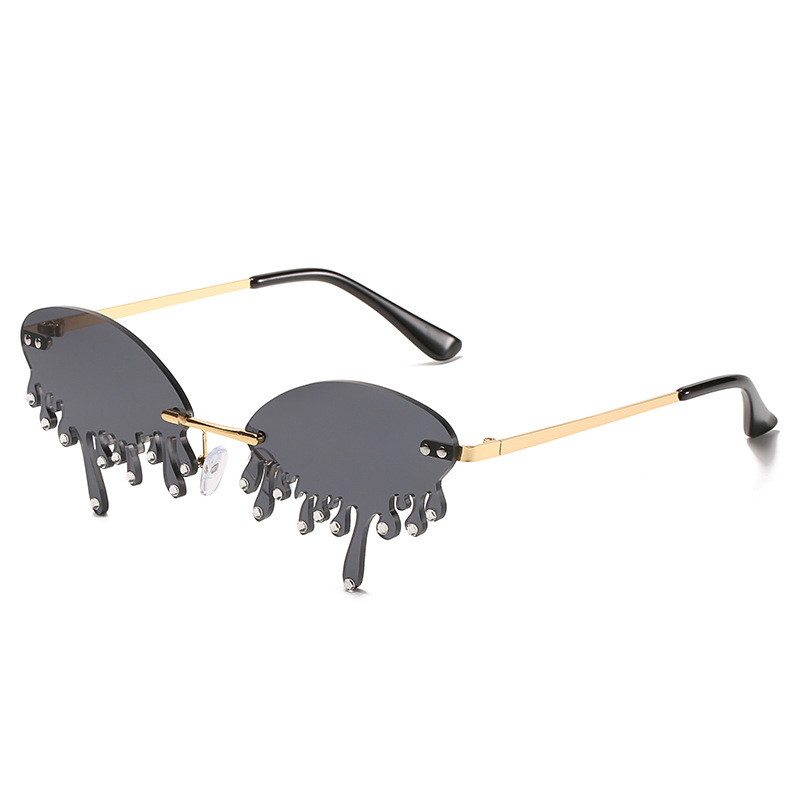 Title 1, Sunglasses Personality Tear-shaped Visor Glasses