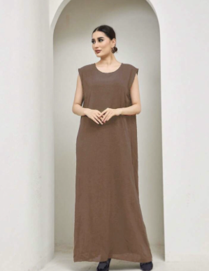 Breathable And Skin-friendly Solid Color Loose Vest Dress