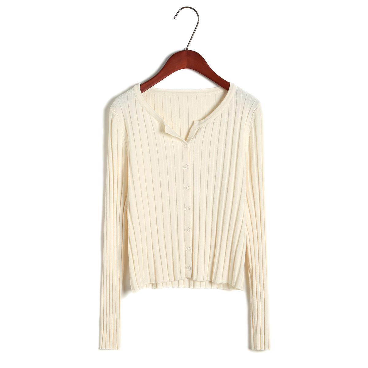 Women's Slim Long-sleeved V-neck Sweater