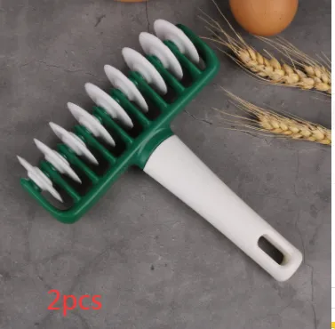Roller Rolling Pin Dry Skin Hob Cookie Wheel Knife Baking Tool 2Pcs Hirakuchi - Shop at LoveMi