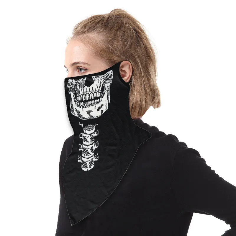 Outdoor Riding Ear Digital Printing Triangle Scarf - Qx05Style