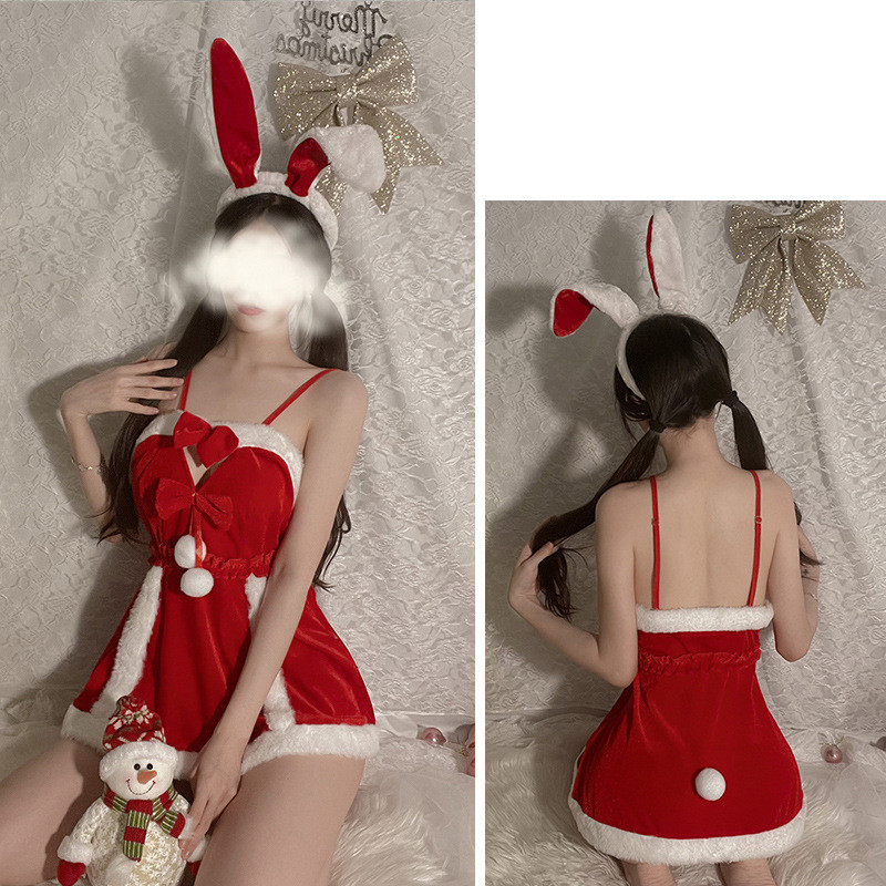 Title 1, Underwear Christmas Cute Velvet Nightdress