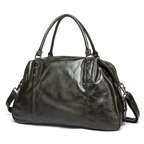 Cowhide Travel Bag Handbag Bag Genuine Leather Duffel Bag