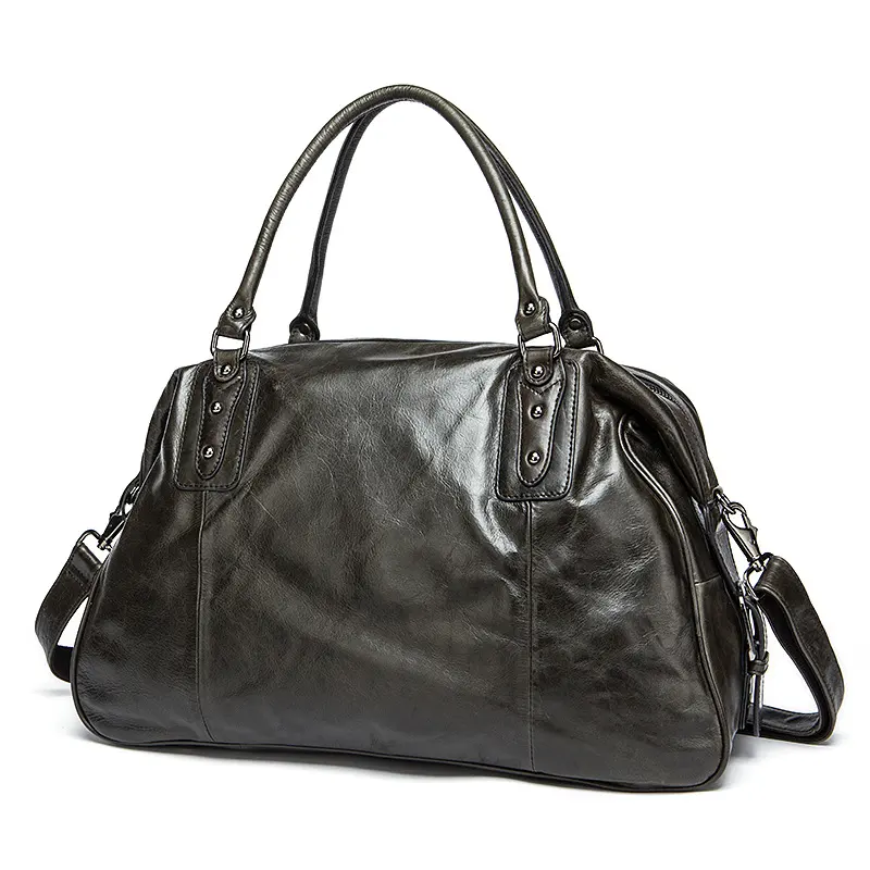 Cowhide Travel Bag Handbag Bag Genuine Leather Duffel Bag