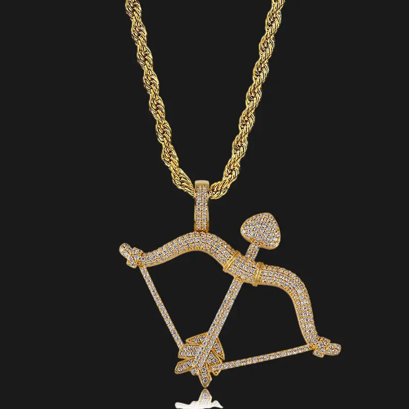 The Arrow Of Love Pendant Slightly Inlaid With Zircon