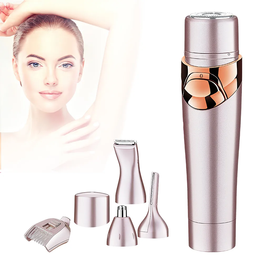 Four-in-one Multi-function Shaver Armpit Leg Hair Remover Electric Eyebrow