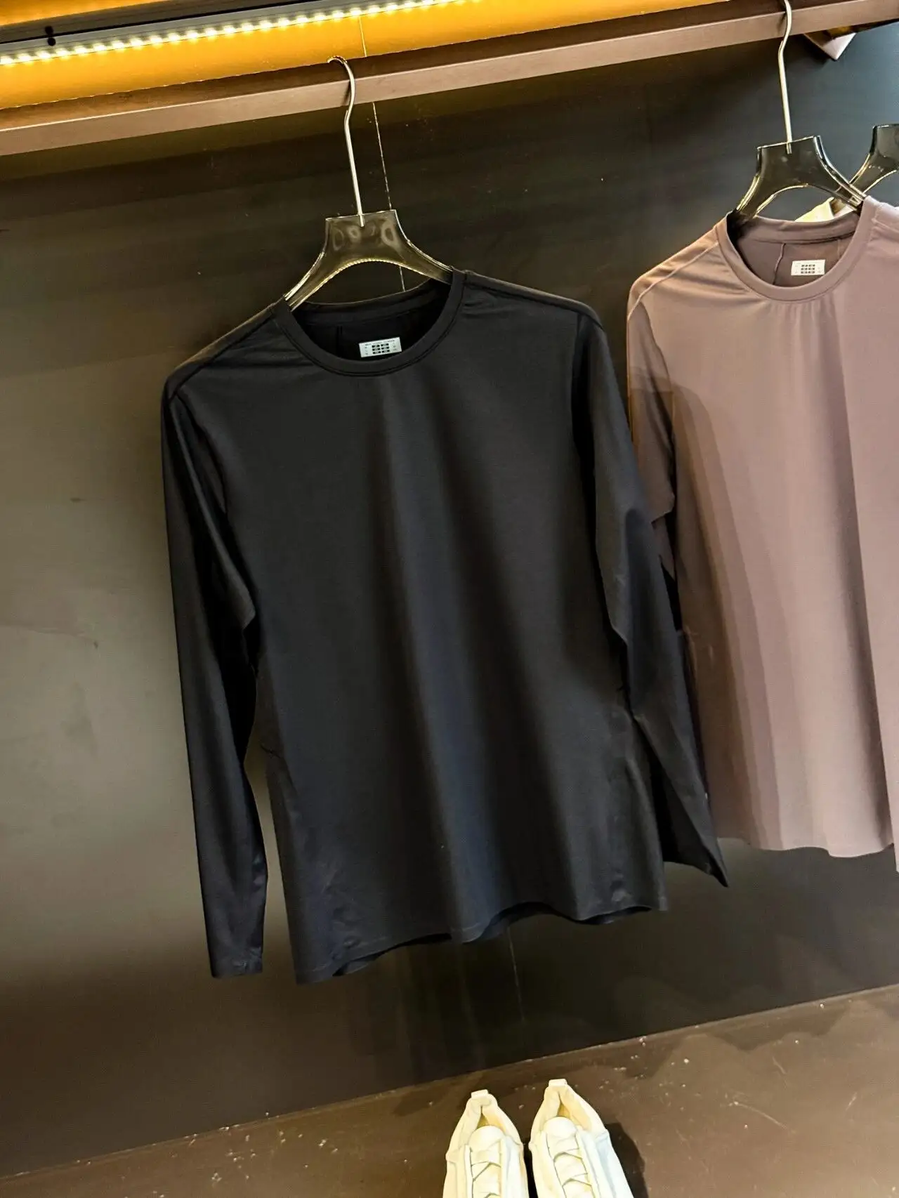 Men's Crew Neck Long Sleeve T-Shirt, High