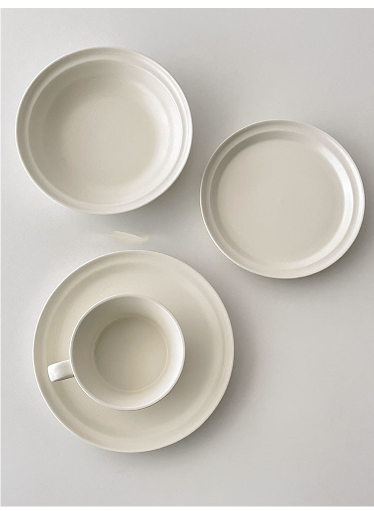 Simple Matte High-end Tableware Ceramic Plate
