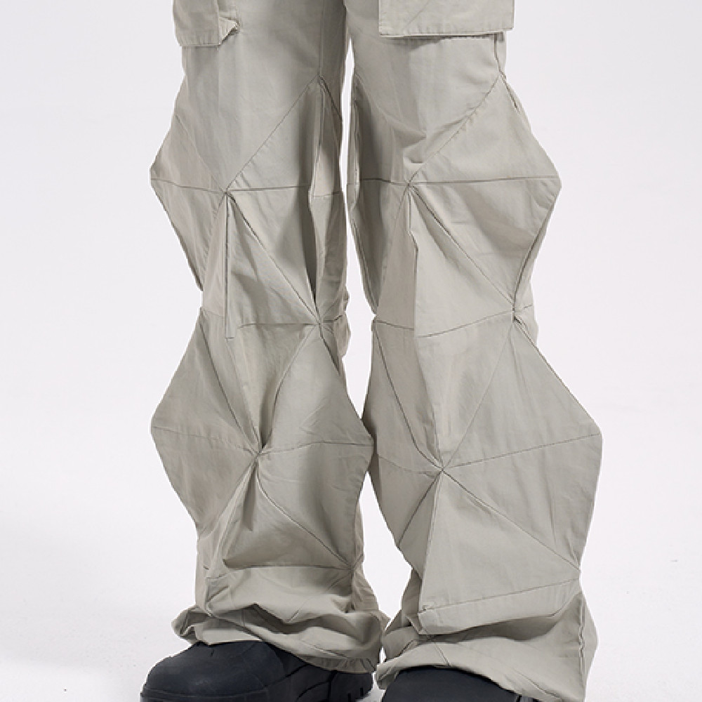 Men's Loose Diamond Flared Trousers