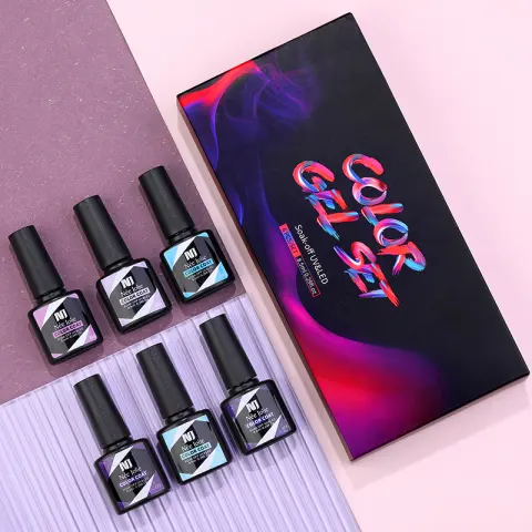 Gel Nail Polish Set 8ml 6 Bottles Boxed Manicure