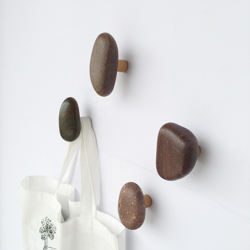 Hallway Cloakroom Wall Cobblestone Creative Hook - Image 11
