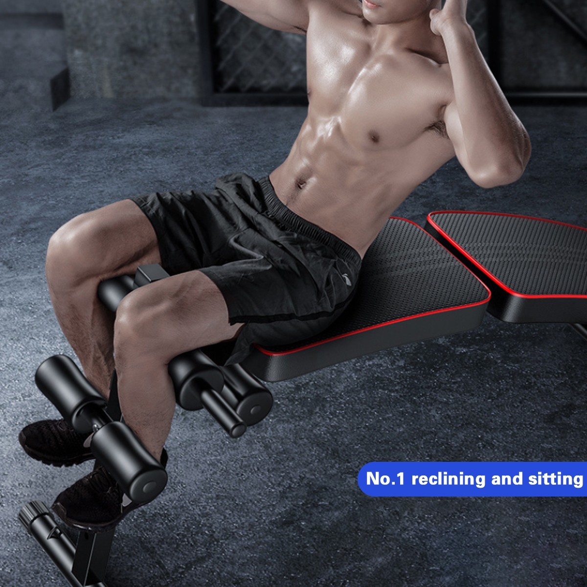 Sit Up Bench Adjustable Core ABS Workout Multipurpose Thigh Support For Home Gym — image 6