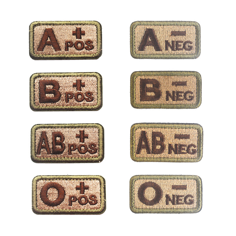Embroidered Tactical Blood Band Velcro — image 1