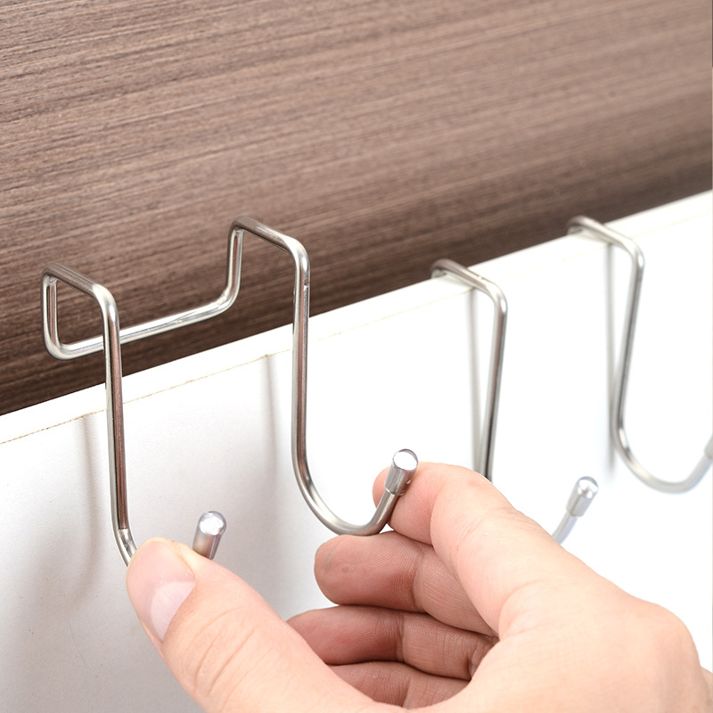Double-head S-hook Stainless Steel S-shaped Hook, Solid Load-bearing Double-hook For Kitchen Storage And Storage, Bathroom Hook 3