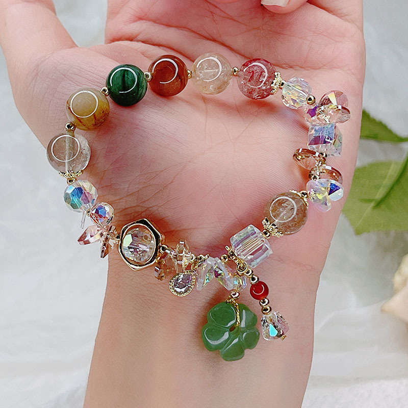 Title 3, Colored Hair Crystal Bracelet Women