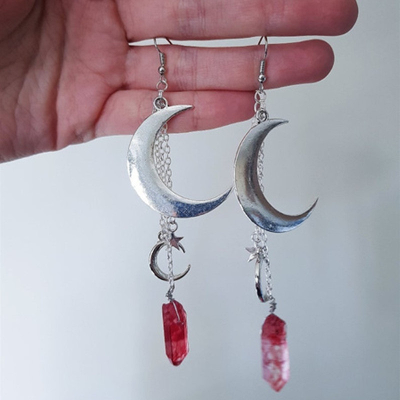 Title 3, Moon Cristal Ear Hook Minđuše Modni stil