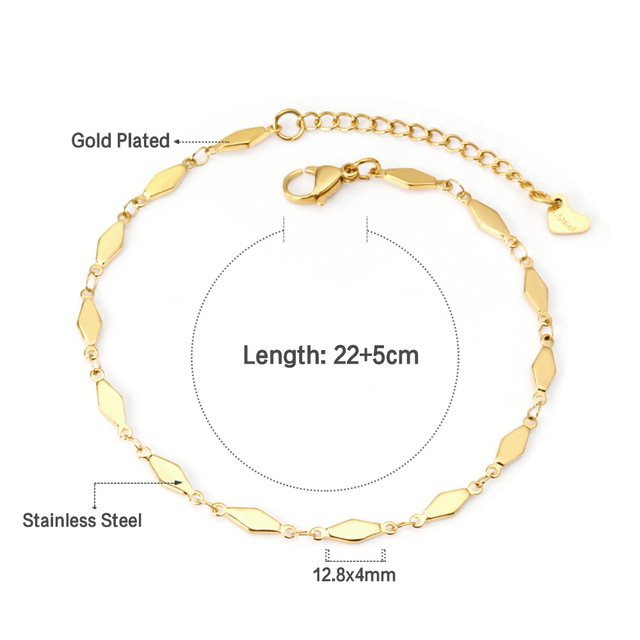 Title 6, Stainless Steel Anklet Chain Foot Ornaments Fem...