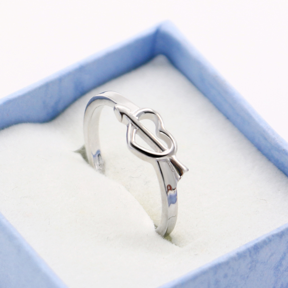 Korean Version Of The Heart Ring Female Plated Platinum Cupid Arrow