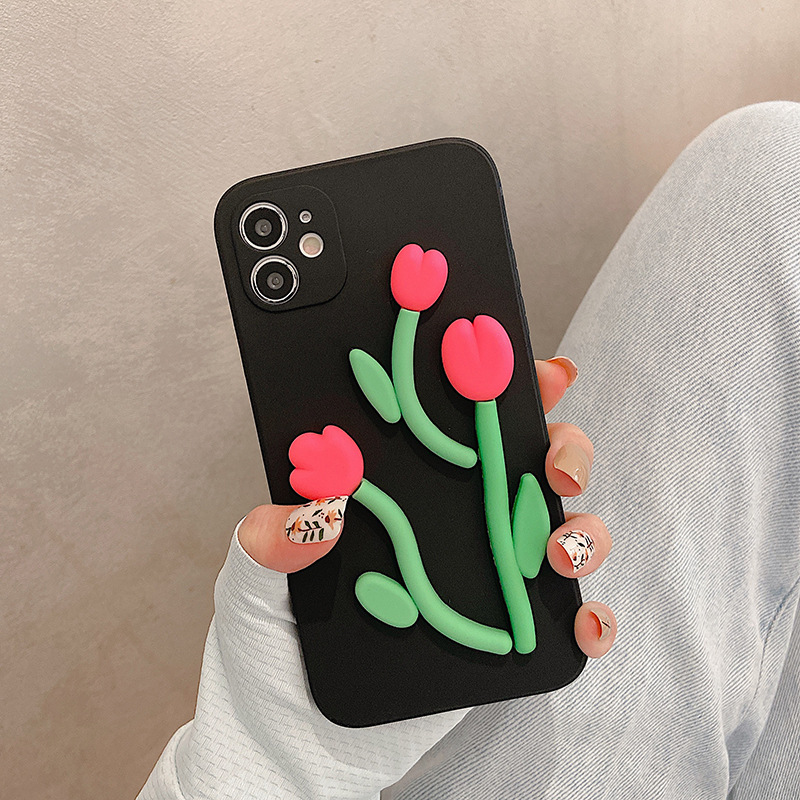 Three-dimensional Flower Phone Case