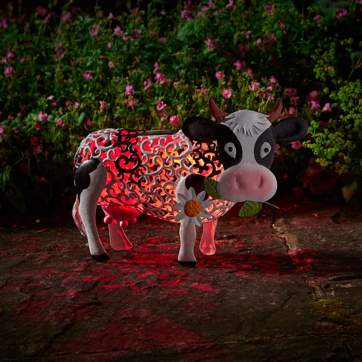Daisy Cow Solar Light Resin Decoration Garden Decoration — foto 3