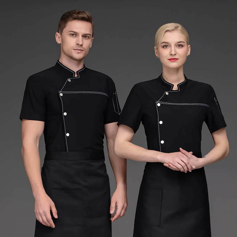 Chef's Overalls Men's Short Sleeve Breathable Hotel
