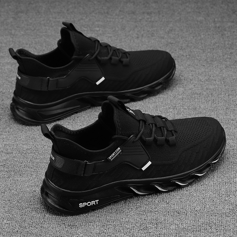 أحذية شبكية قابلة للتنفس منسوجة، رياضية وترفيهية، بشبكة رقيقة مزيلة للروائح