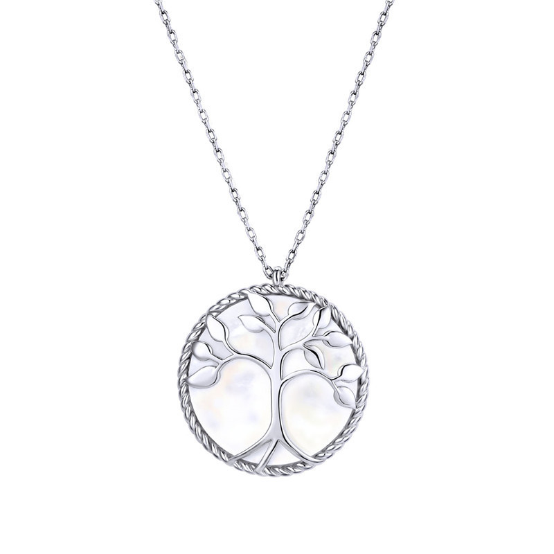 Natural Fritillary Necklace Tree Of Life Clavicle Chain