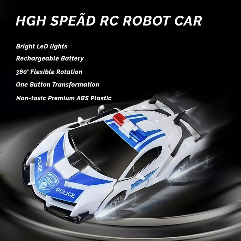 Multifunctional Transforming Vehicle Toy Racing And Robot Modes Perfect Gift For Kids