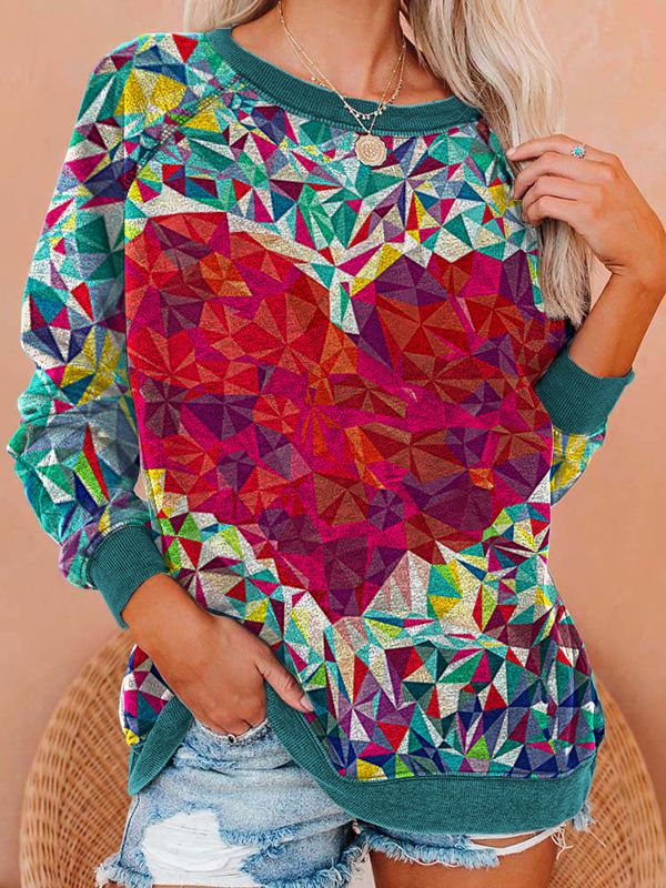 Women's Valentine's Day Theme Series Printed T-shirt