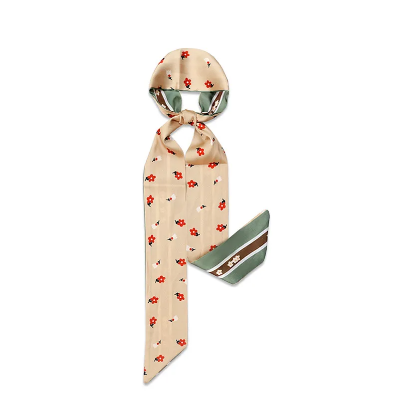 Silk Scarf Scarves Women's Thin Narrow Strips Of Decorative Breathable Streamers - Pk2136