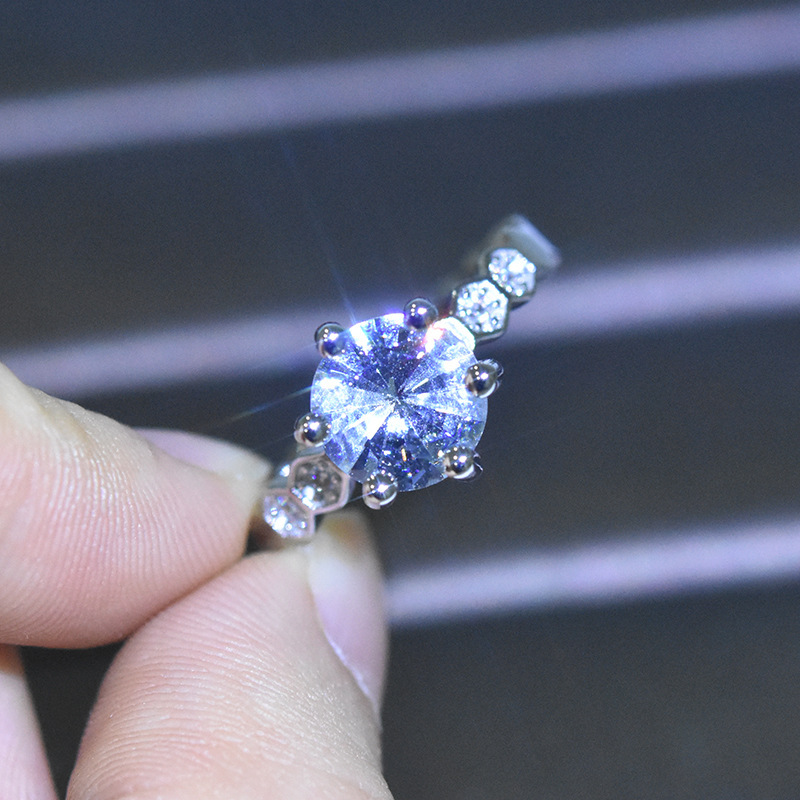 Bague Hexagonale en Diamant Simulé — Élégance et style - image 4