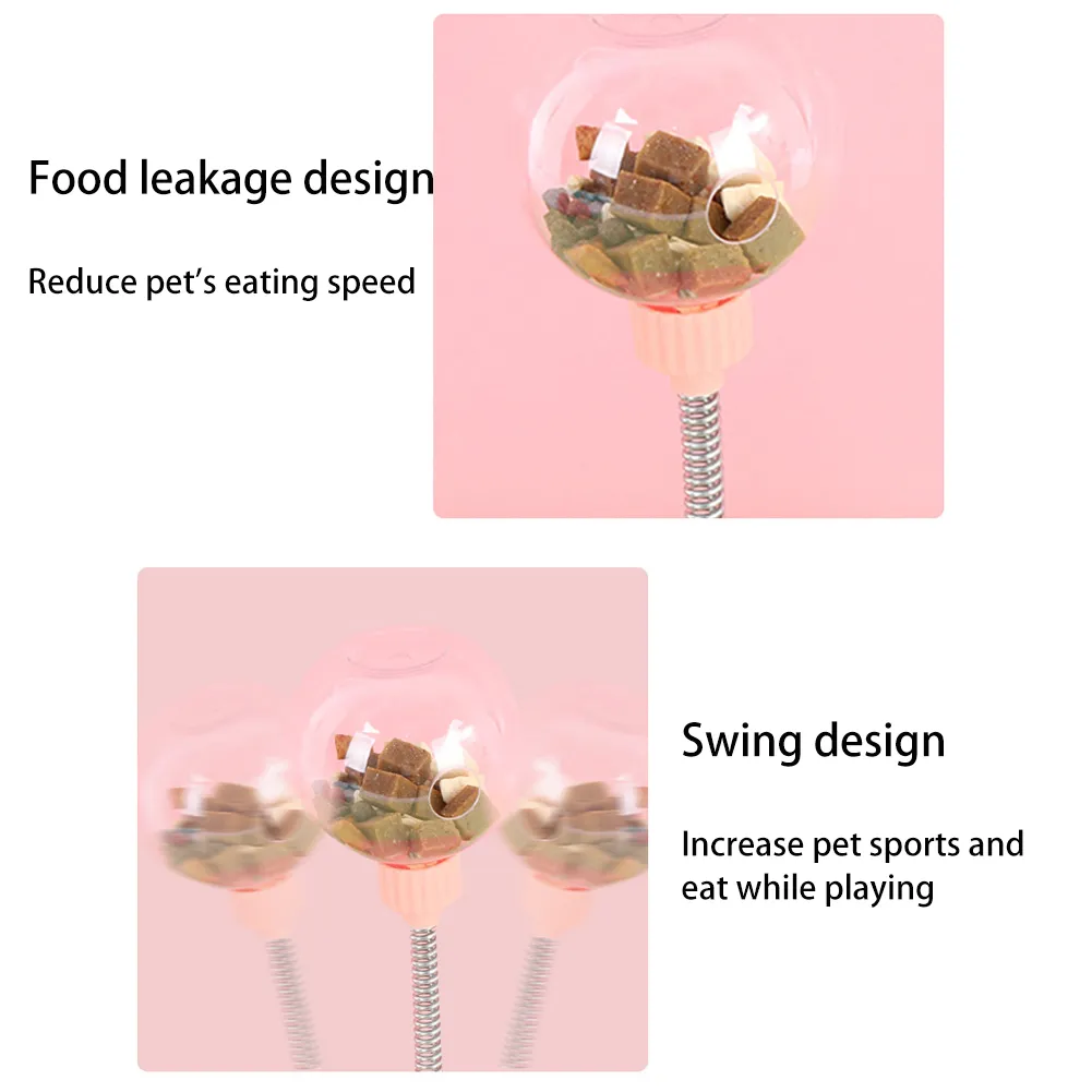 Pet Feeder Cat Toy Pets Leaking Food Ball Self-Playing Tumbler Funny Swing Feeder Puzzle Toys Playing Training Dispenser Bowl – image 5