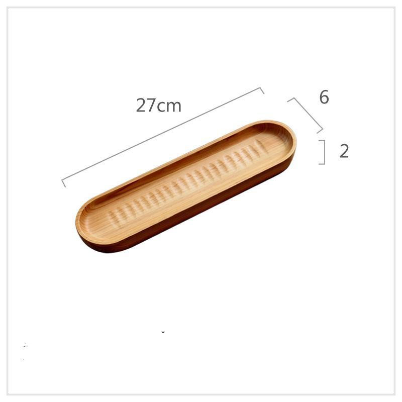 Title 6, Plateau créatif rectangulaire en bois massif po...