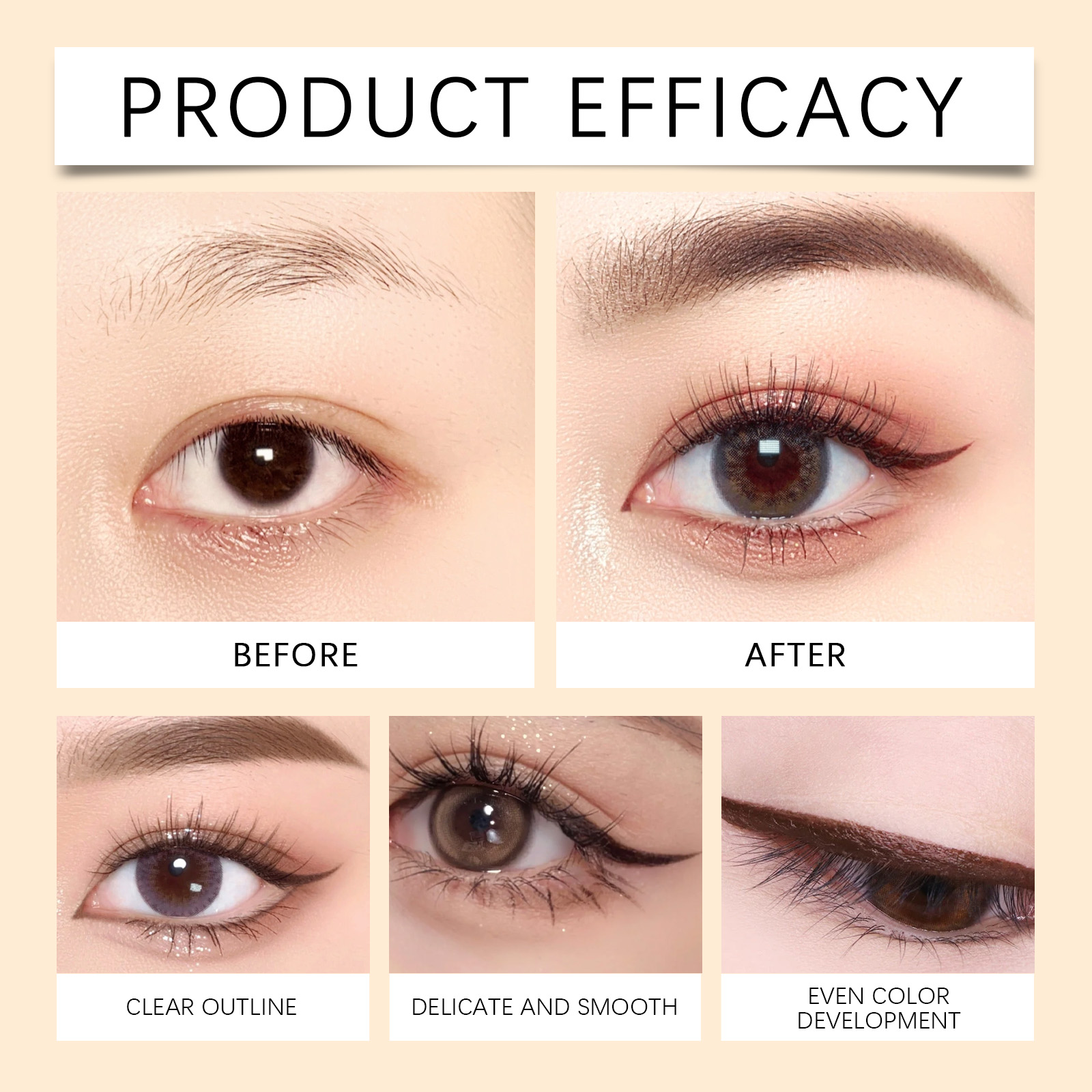 Waterproof Eyeliner Pen Black 1pc1box