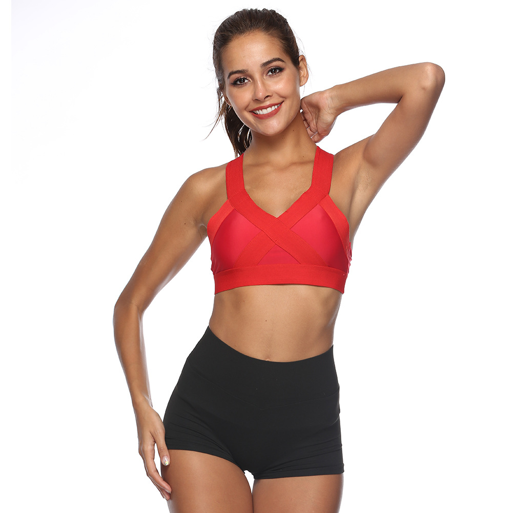 Title 2, Cross-fitting loose tight band yoga sports bra