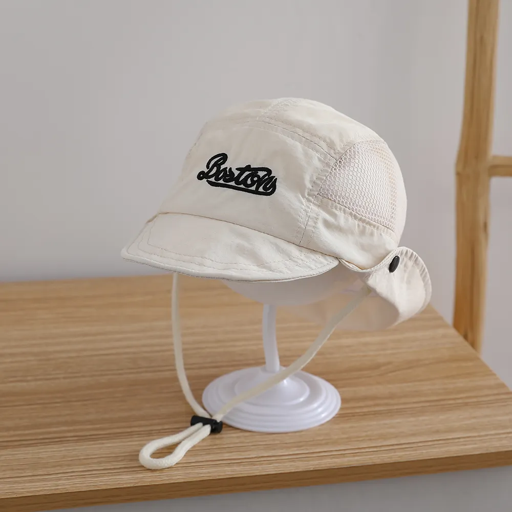 Spring And Summer Children's Letter Mesh Fisherman