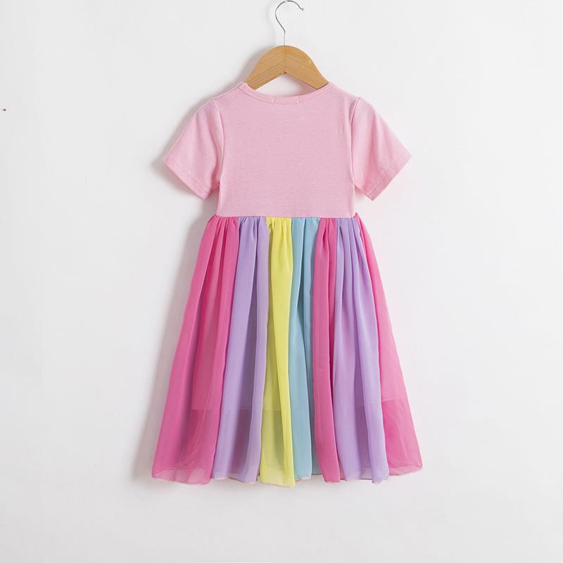 New Girl's Spring And Autumn Round Neck Dress