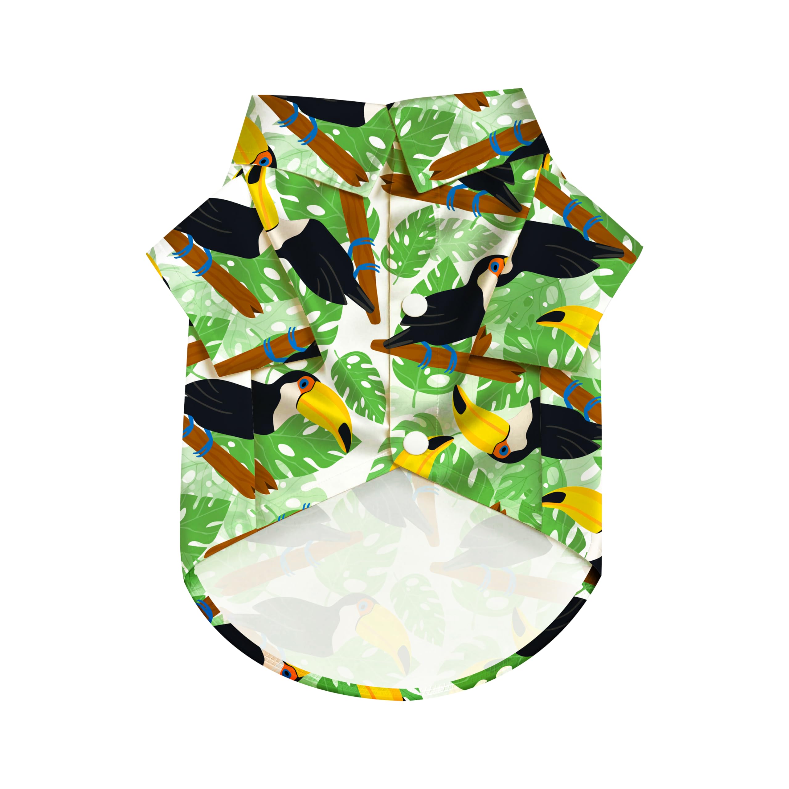 Camiseta hawaiana ligera y transpirable para perros pequeños