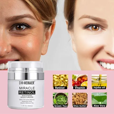 Retinol Moisturizing Cream Shrinks Pores and Restores Skin Care
