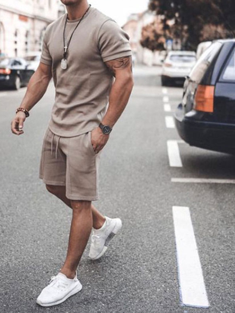 Men's Casual Sets Shor T-shirt Shorts