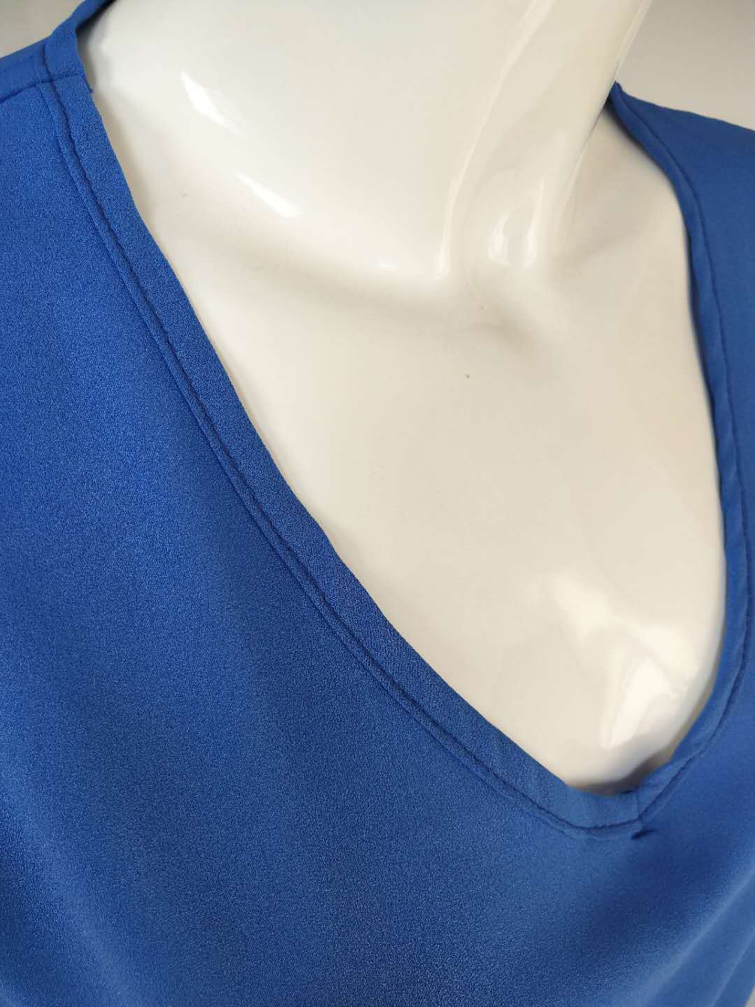 Title 5, Blusa de gasa gasa con cuello en V para mujer