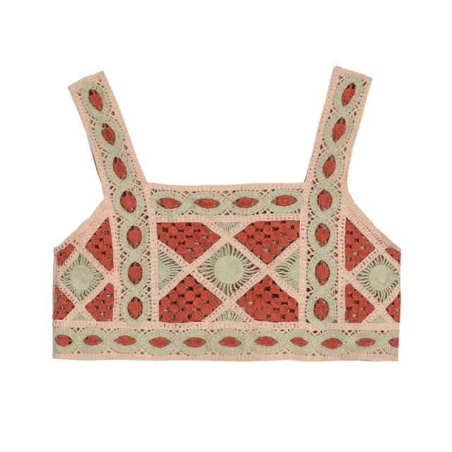Bohemian Knitted Camisole Short Women Vest - Shop at LoveMi