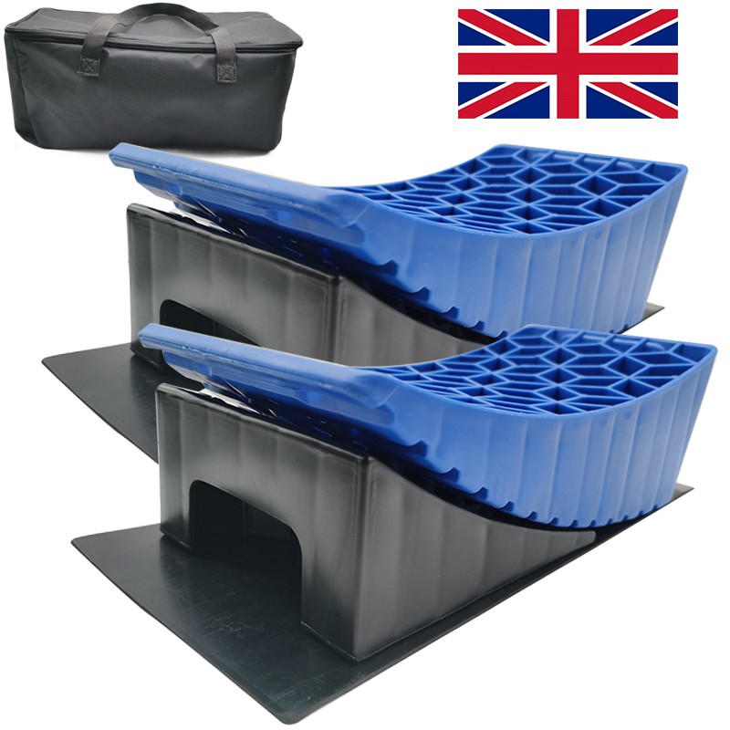 13.5T RV Camper Leveler Truck Car Sturdy Leveling Blocks Ramps Wheel Chock Block - Image 9