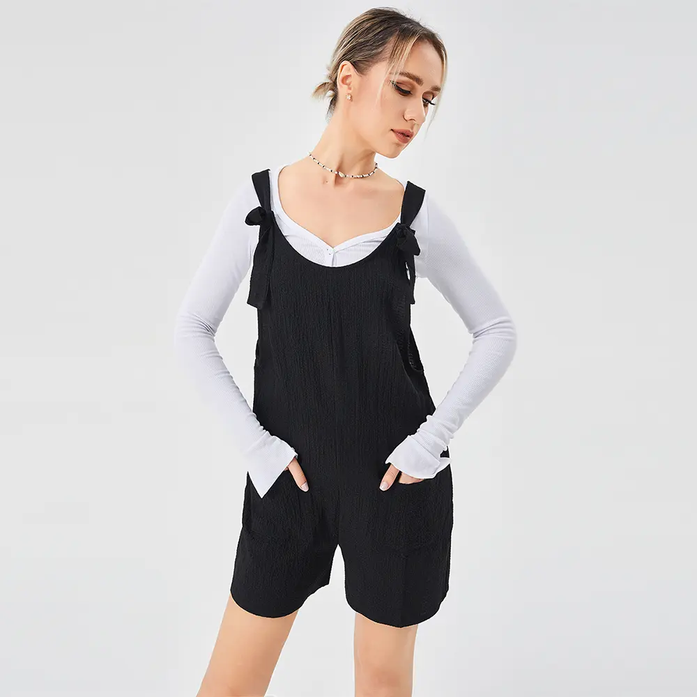 Casual Fashion Suspender Shorts Jumpsuit Strap Pants