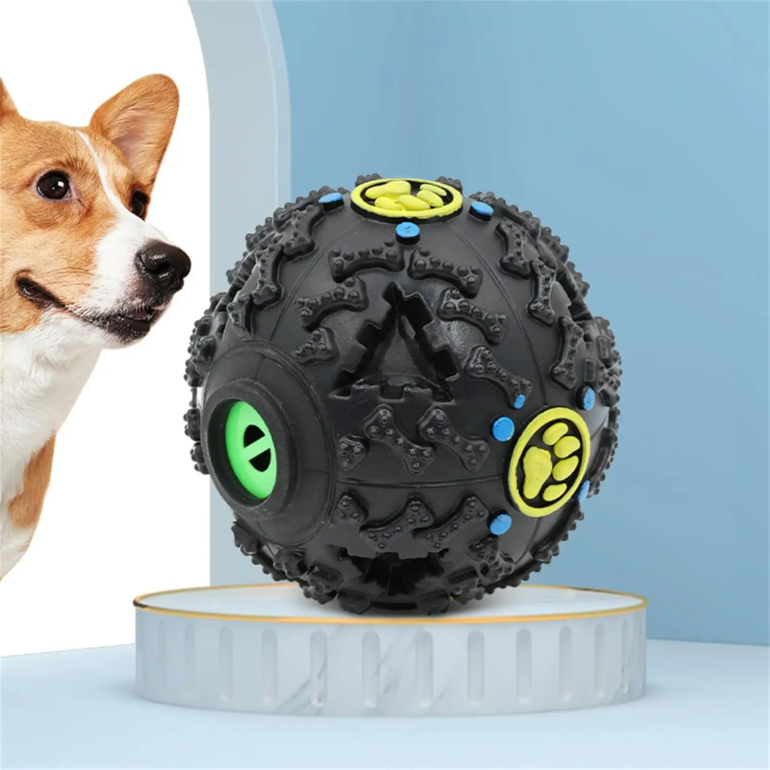 Dog Food Ball Bite Resistant Toy Puzzle