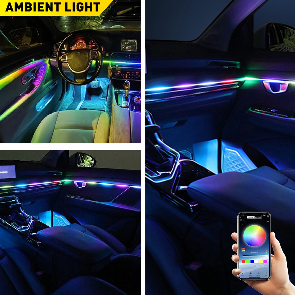 10in1 Full LED Bead Symphony Dream Car Interior Ambient Lighting Wireless Kit — image 12